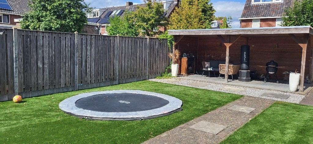 Trampoline Berg 350 cm, Ophalen, Gebruikt