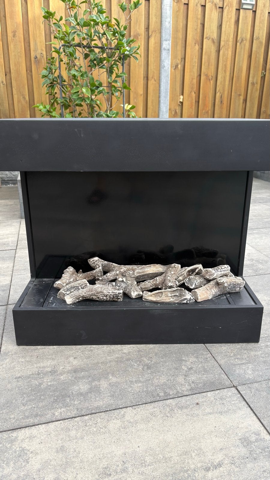 Moderne elektrische haard met bio ethanol, Ophalen, Gebruikt, Hangende haard, Gelhaard