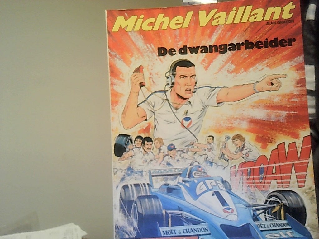 michel vaillant nr 35 de dwangarbeider novedi uit 1984, Eén stripboek, Ophalen of Verzenden, Zo goed als nieuw