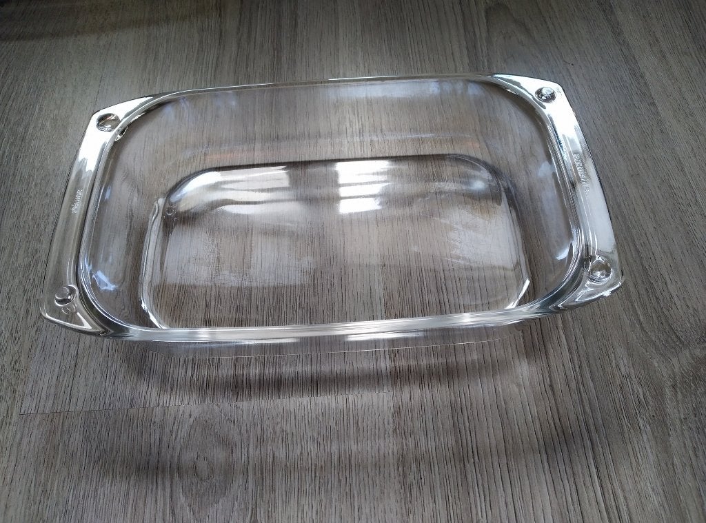 2 glazen ovenschalen, Ophalen of Verzenden, Gebruikt, Glas