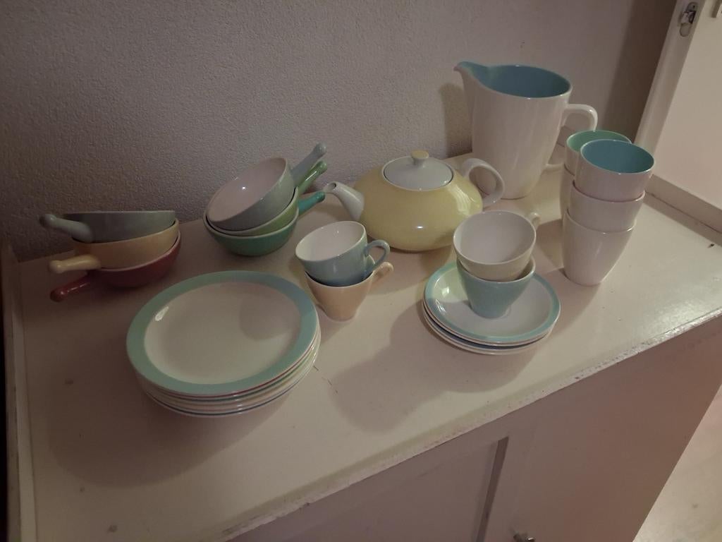 Jaren 50 Petrus Regout servies Maastricht, Antiek en Kunst, Antiek | Servies compleet, Ophalen
