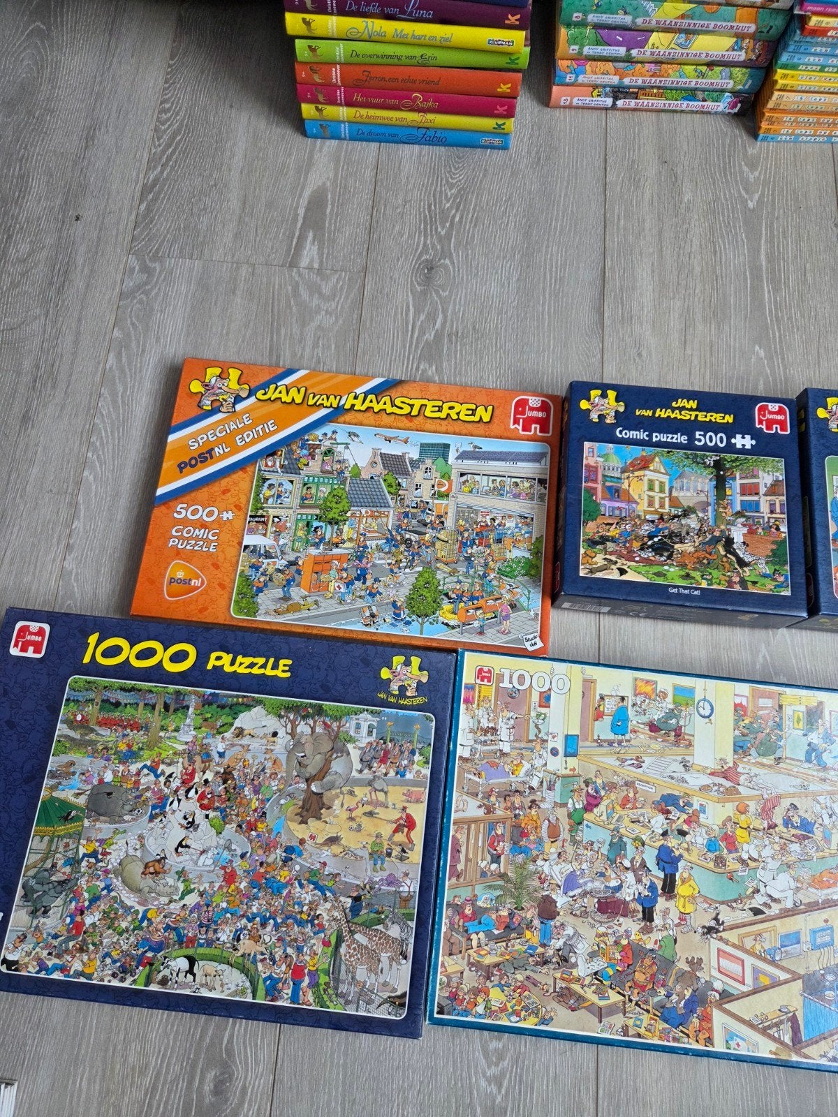 Jan van Haasteren puzzels, Ophalen of Verzenden, 500 t/m 1500 stukjes, Zo goed als nieuw