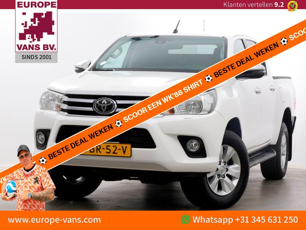 Toyota Hilux 2.4 D-4D-F 150pk E6 4WD 4x4 Double Cab Automaat, Auto's, Automaat, Gebruikt, Euro 6, 4 cilinders