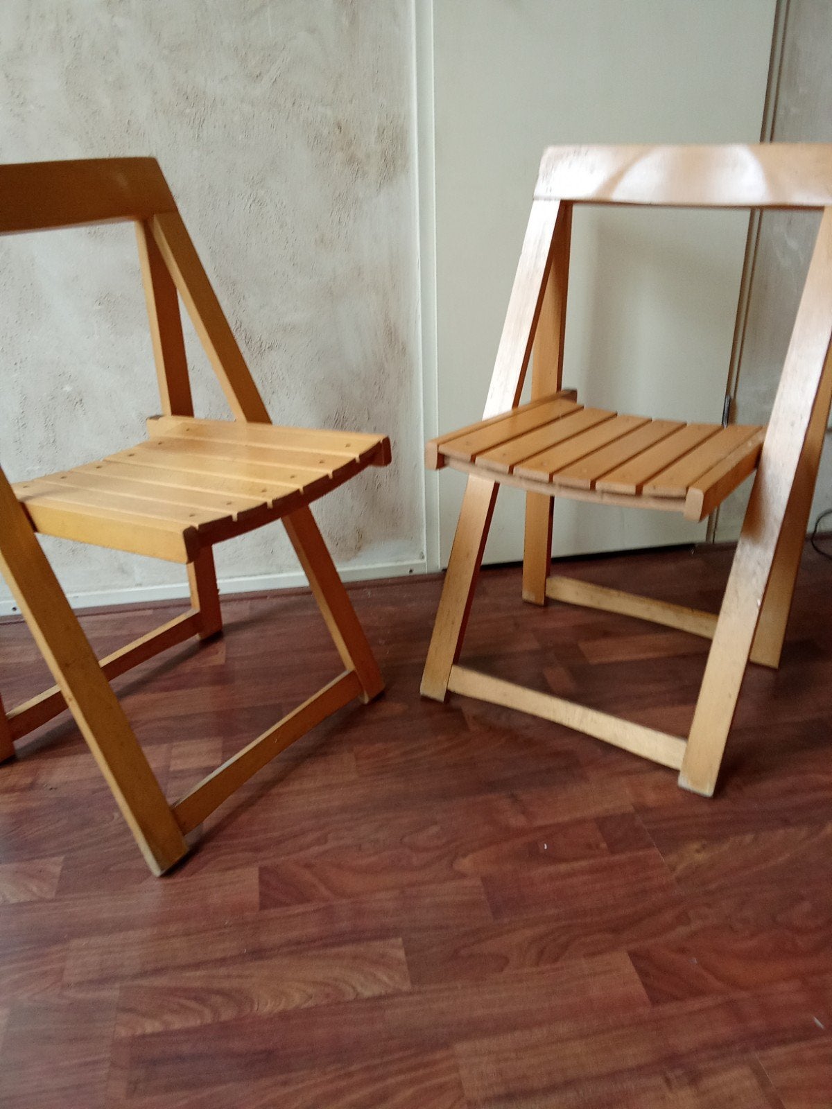 Houten klapstoelen, Huis en Inrichting, Ophalen, Gebruikt, Bruin