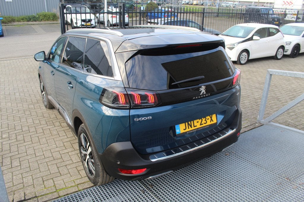 Peugeot 5008 1.2 PureTech GT-Line 7-zits Navigatie/18 Inch L, Auto's, Peugeot, 12 maanden, Gebruikt, 1199 cc, Blauw