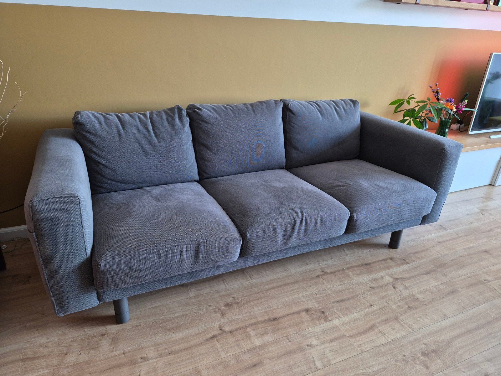 Ikea Norsborg 3-zits bank - antraciet grijs, Huis en Inrichting, Ophalen, Gebruikt, Driepersoons, 75 tot 100 cm