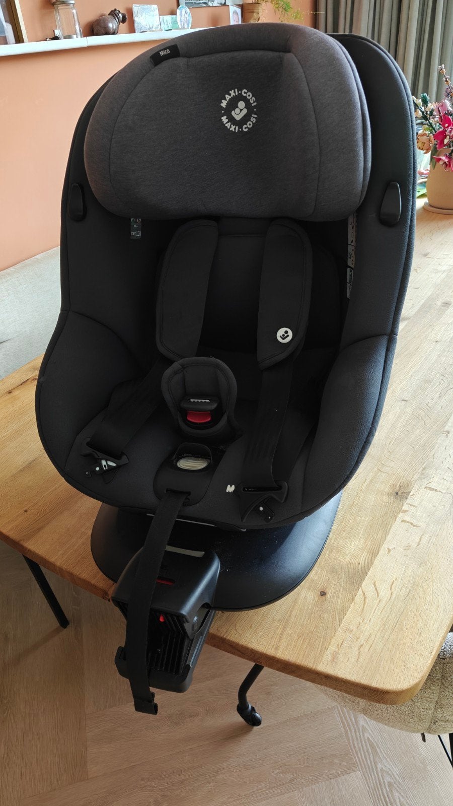 Maxi-Cosi Mica 360 autostoel met Isofix, 0-18 kg, Ophalen, Verstelbare rugleuning, 0 t/m 18 kg, Zo goed als nieuw