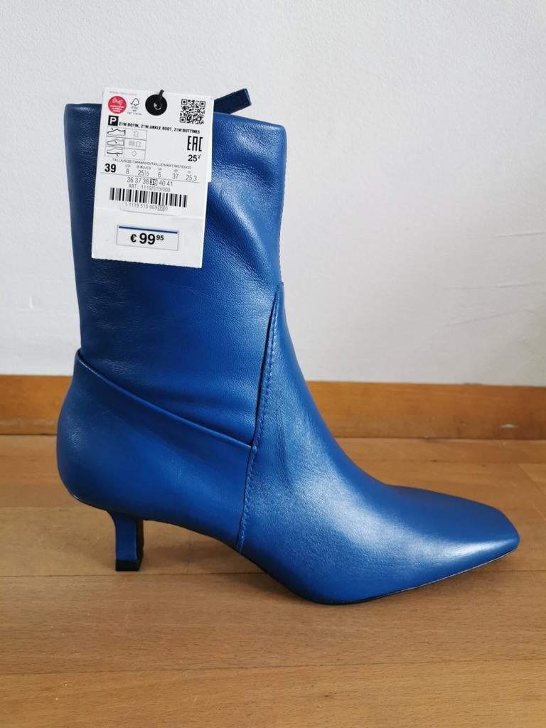 ZARA laarzen van zacht leer mt. 39, Zara, Lage of Enkellaarzen, Nieuw, Verzenden
