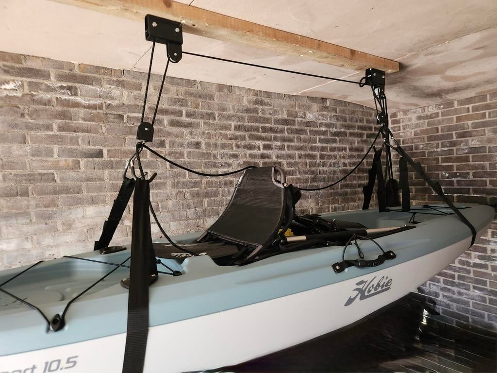 Hobie Outback 10,5 mooie staat met kick-up vinnen en wielen, Ophalen, Zo goed als nieuw, 1-persoons