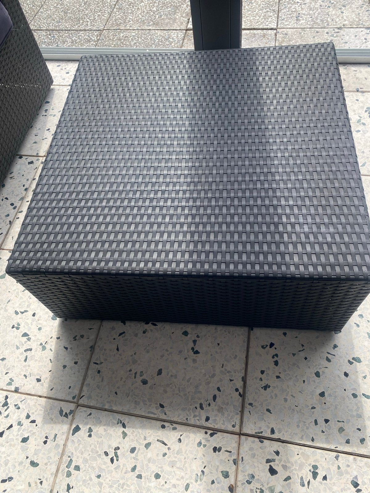 Wicker tuintafel en stoel, Tuin en Terras, Gebruikt, Bijzettafel, Loungeset, Wicker