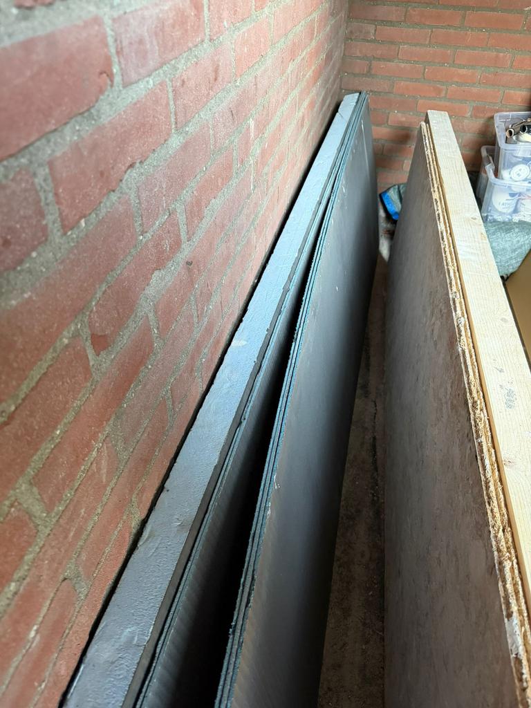 1x 60mm & 4x 4mm wedi bouwplaten, Doe-het-zelf en Verbouw, Ophalen of Verzenden, Zo goed als nieuw