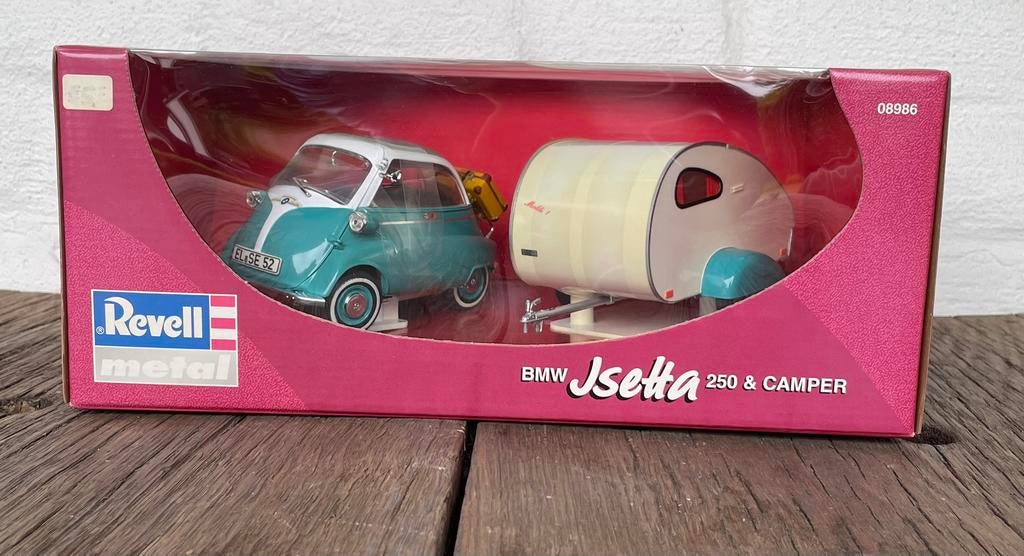 Te koop BMW Isetta met caravan nieuw in doos, Ophalen of Verzenden, Nieuw, Auto, Revell