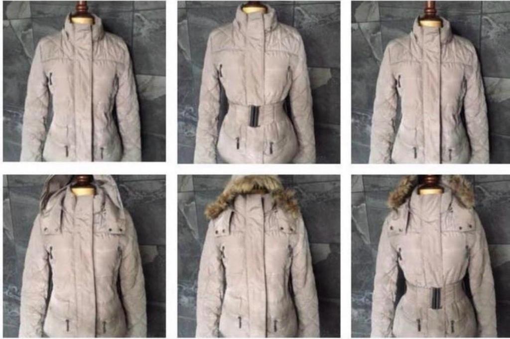 Mooie Poolgirl dames winterjas warm dons lichtgewicht beige, Ophalen of Verzenden, Zo goed als nieuw, Maat 36 (S), Beige