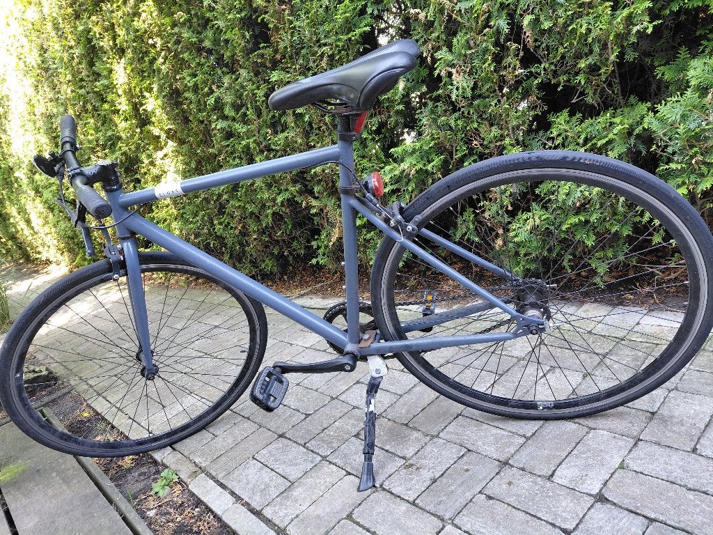 Tiener lichte stadsfiets jongen Decathlon Elops Speed 500, Fietsen en Brommers, Gebruikt, Velgrem, Handrem, Elops