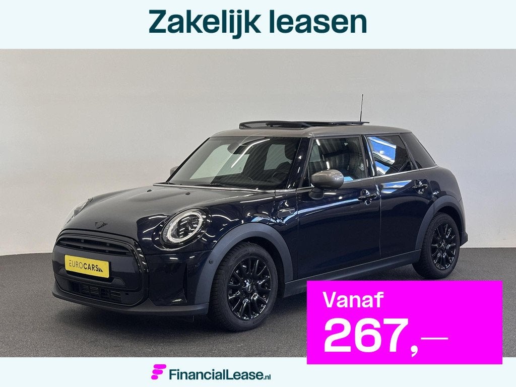 MINI Cooper 1.5 Yours 5-DRS DCT-7 Aut. 136pk Panoramadak Spo, Gebruikt, Parkeersensor, Blauw, Bedrijf