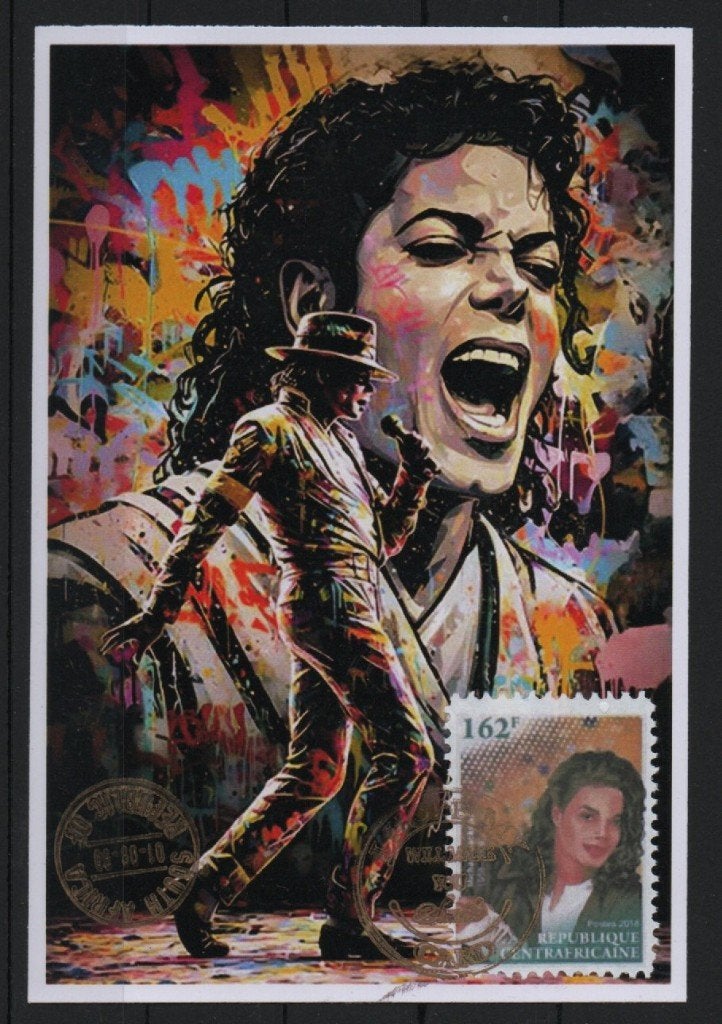 R11) postkaart MICHAEL JACKSON privé-editie Afrika, Verzenden, Tanzania, Gestempeld