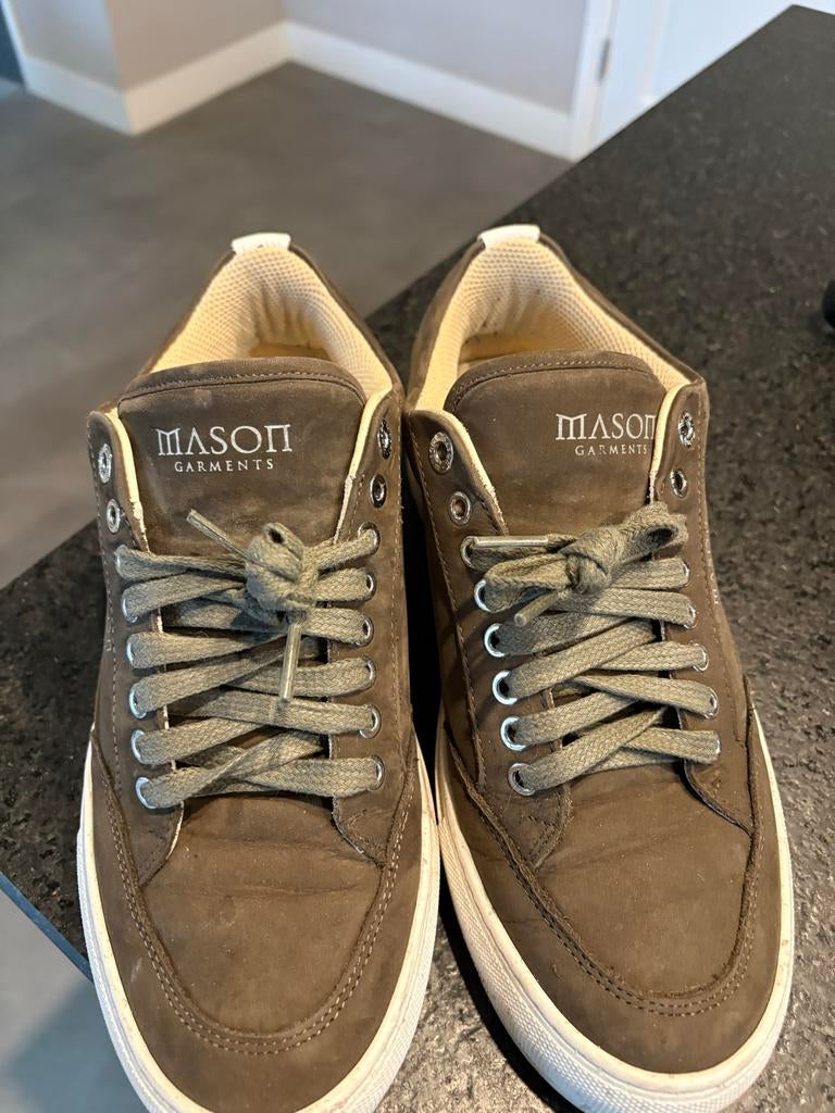 Mason Garments Heren Sneakers - Bruin, Maat 42, Ophalen of Verzenden, Gedragen, Bruin, Sneakers of Gympen