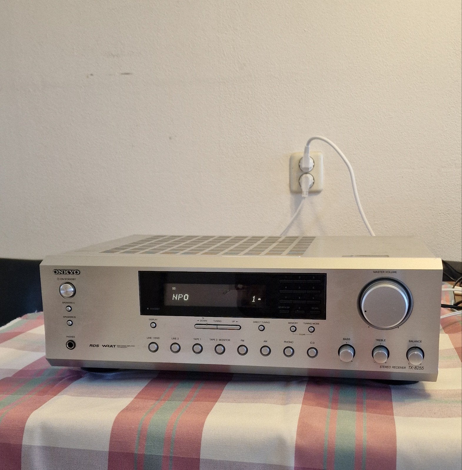 Onkyo versterker. TX- 8255, Ophalen, Gebruikt, 120 watt of meer, Onkyo