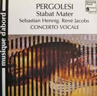 René Jacobs, Pergolesi- Stabat Mater CD, Ophalen of Verzenden, Barok, Gebruikt, Orkest of Ballet