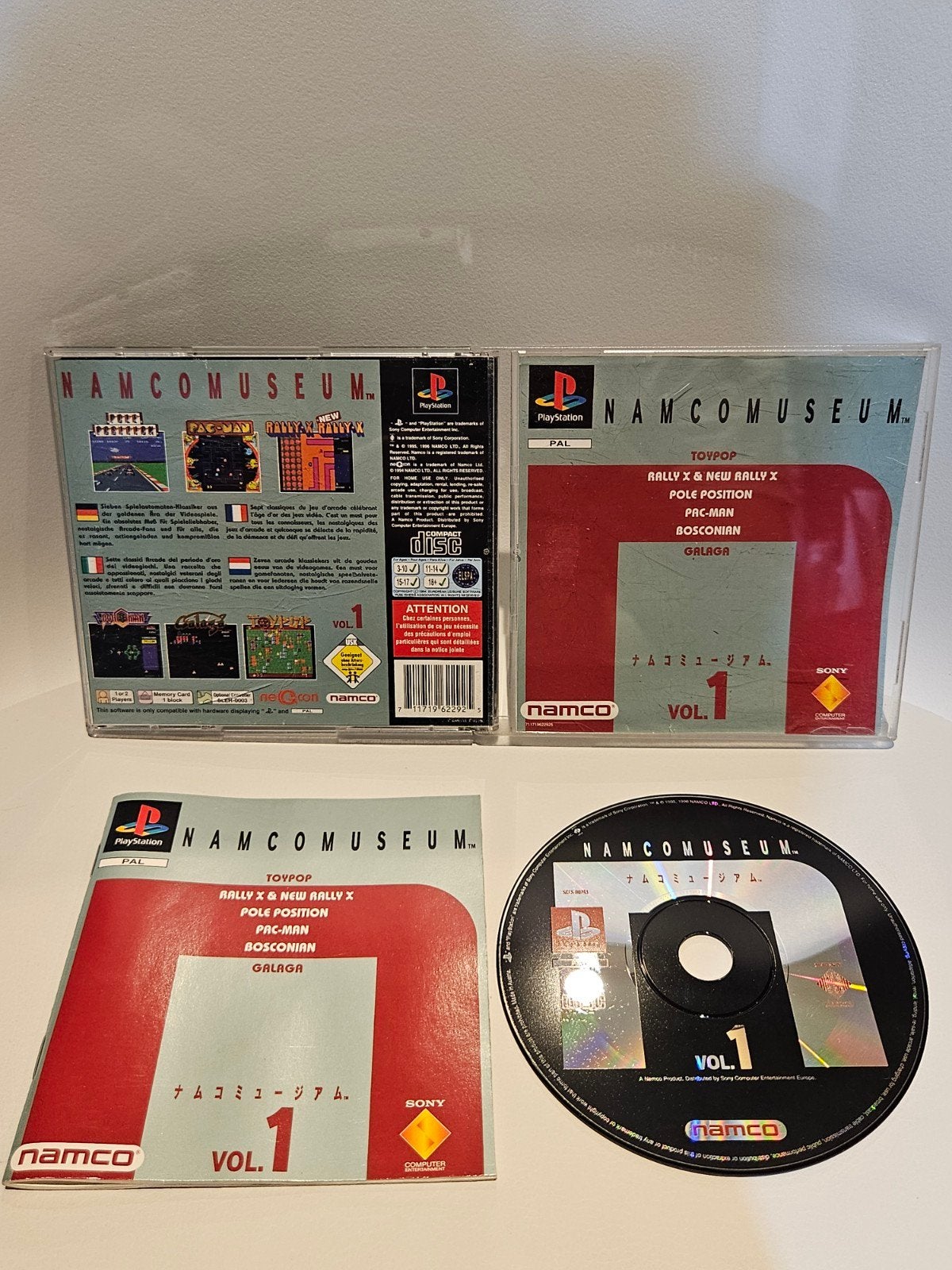 Namco Museum Vol. 1 PS1, 1 speler, Ophalen of Verzenden, Zo goed als nieuw, Vanaf 3 jaar