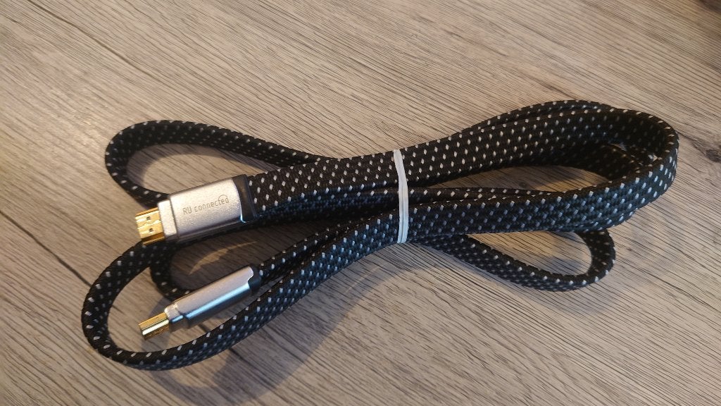 RU Connected 2.0 platte HDMI kabel 2 meter, Ophalen of Verzenden, Zo goed als nieuw, Minder dan 2 meter, HDMI-kabel