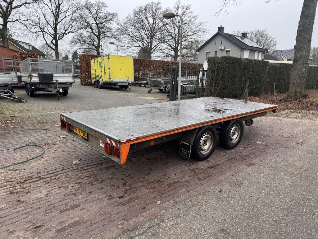 Pijnappel plateauwagen 400x180cm, Gebruikt