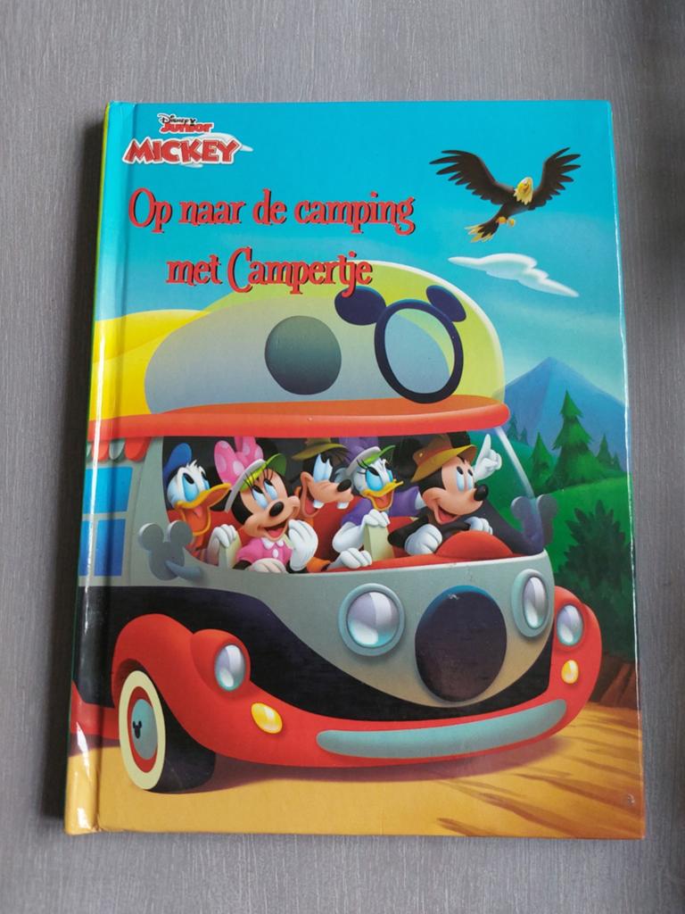 Disney Mickey op naar de camping met campertje, Ophalen of Verzenden, Zo goed als nieuw, Sprookjes