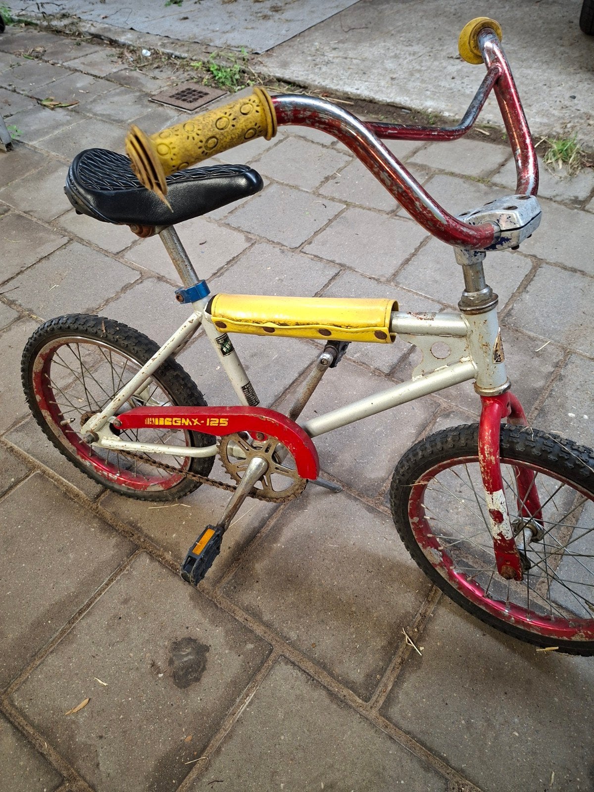 Vintage BMX-fiets - GMX-125 - Opknapper, Fietsen en Brommers, Ophalen, Staal, Voetsteunen, 16 tot 20 inch