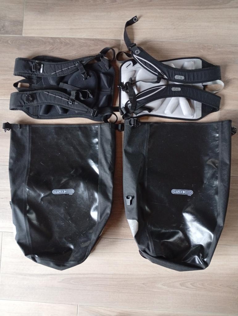 2x ortlieb core fietstassen 20 ltr met rugzakmontage systeem, Fietsen en Brommers, Ophalen of Verzenden, Gebruikt, Ortlieb