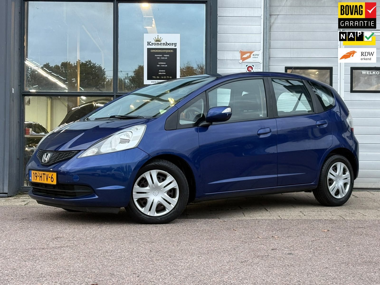 Honda Jazz 1.4 Comfort| AIRCO| NAP| APK| NETTE STAAT, Auto's, Voorwielaandrijving, Zwart, 4 cilinders, Blauw