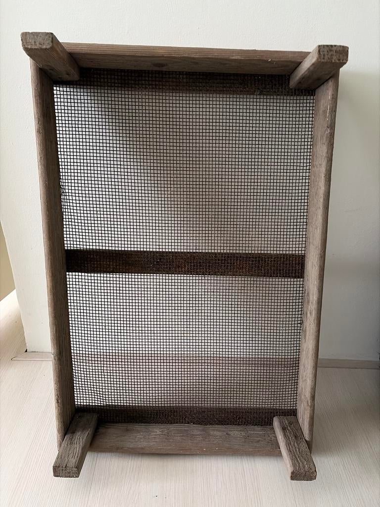 Vintage houten zeef/droogrek - Uniek decoratiestuk, Ophalen