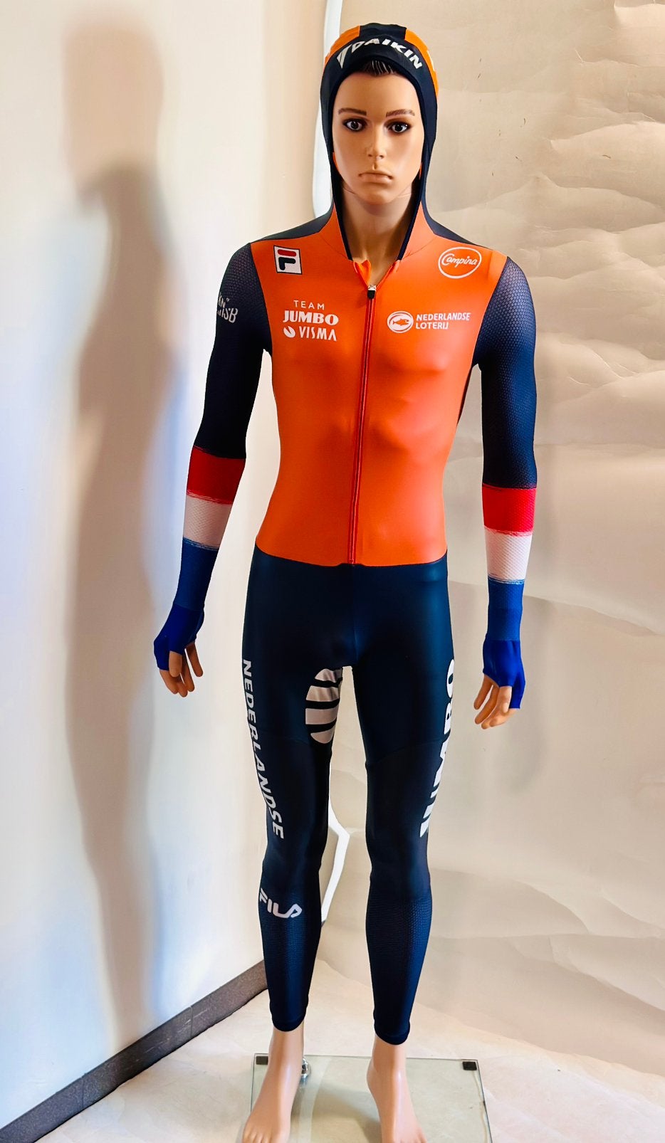 Schaatskleding schaatspak snelpak speedsuit maat L Fila, Ophalen of Verzenden, Zo goed als nieuw, Overige typen, Overige merken