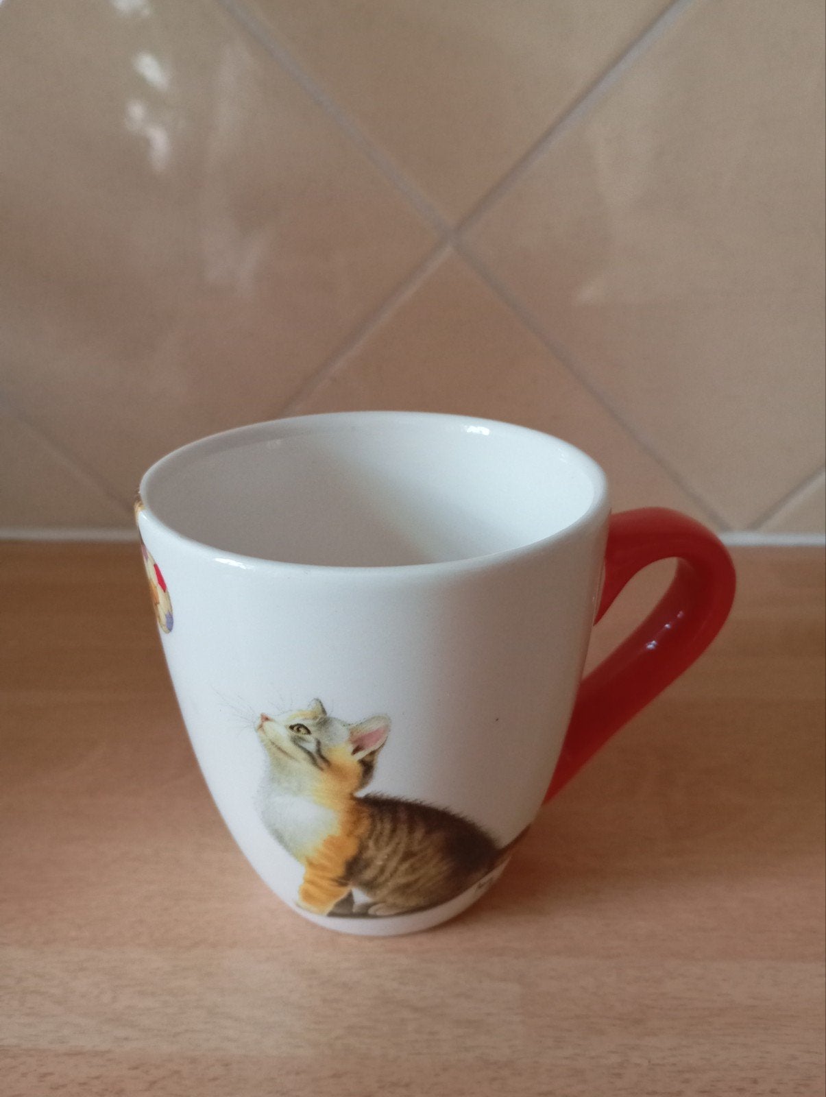 Francien mokje kat, Ophalen of Verzenden, Glas, Overige stijlen, Kop(pen) en/of Schotel(s)