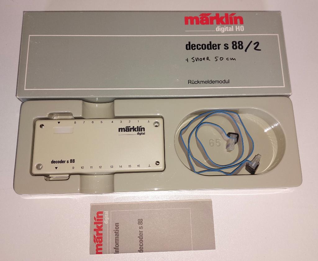 Marklin 6088 terugmelddecoder (S88) in ovp, Ophalen of Verzenden, Zo goed als nieuw, Märklin, Transformator of Voeding