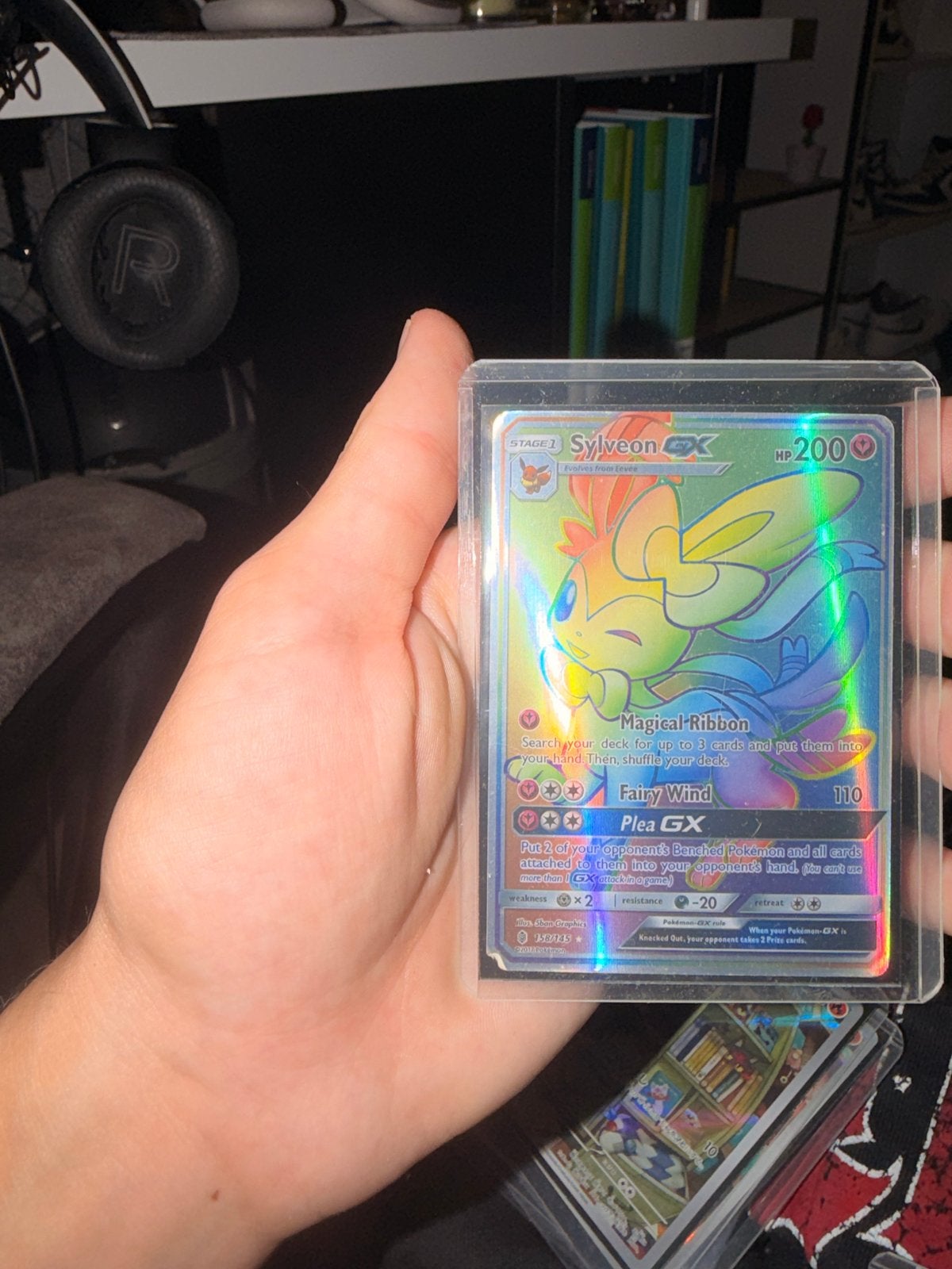 Sylveon GX Rainbow Rare Pokémon Kaart, Hobby en Vrije tijd, Verzamelkaartspellen | Pokémon, Ophalen of Verzenden, Zo goed als nieuw
