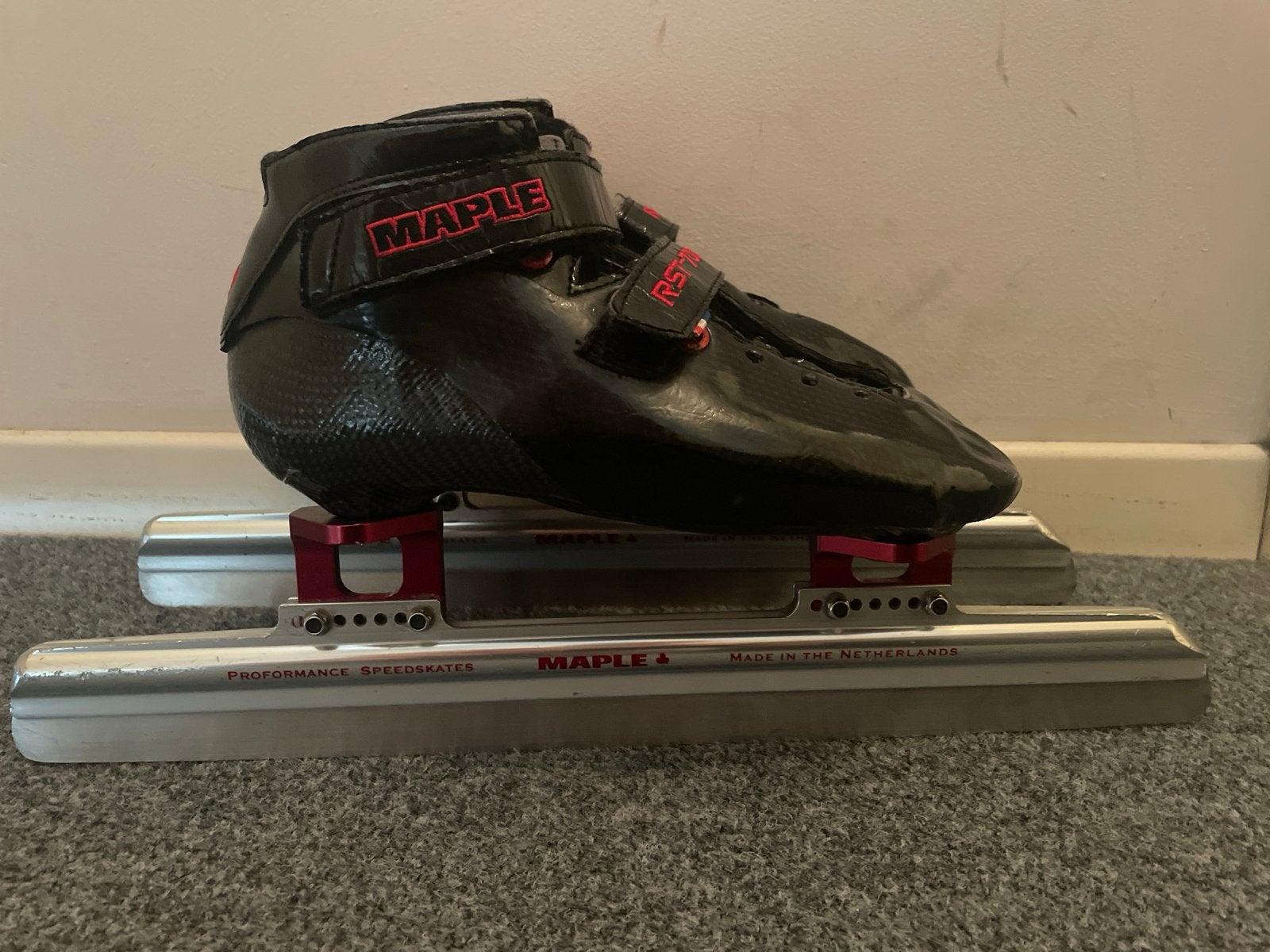 Maple Shorttrack Schaatsen - Maat 35, 40 cm ijzers, Ophalen, Overige typen, Zo goed als nieuw, Maple