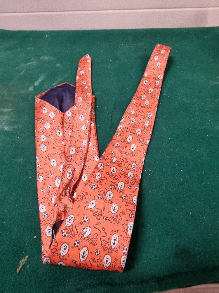 stropdas oranje met leeuwen holland voetbal, Kleding | Heren, Stropdassen, Ophalen of Verzenden, 'T Olde Gre-j, Info@toldegrej.nl