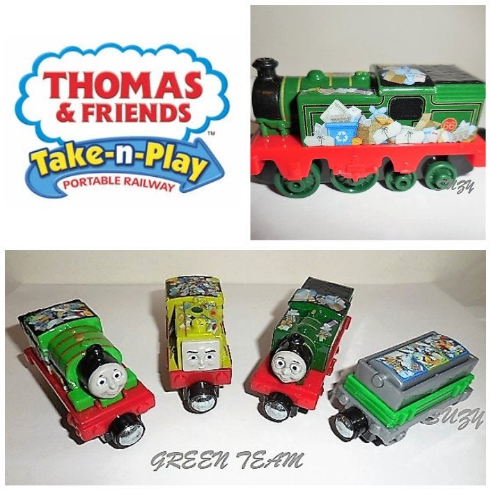 Thomas de Trein Take n Play, Green Team Set, Ophalen of Verzenden