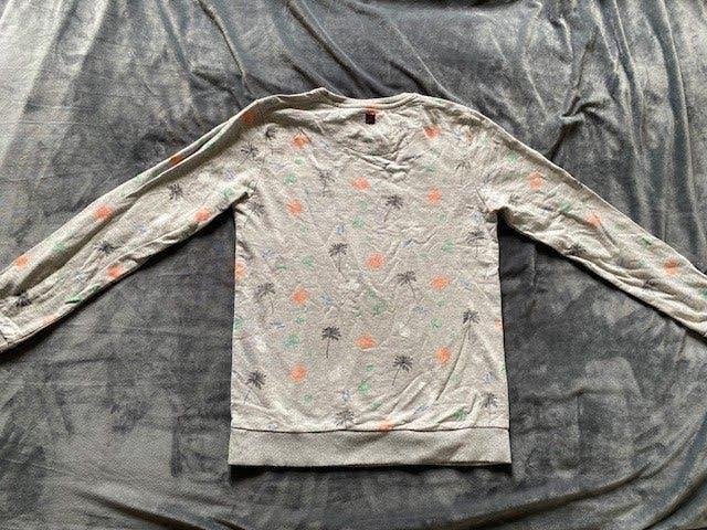 Retour grijze sweater met gekleurde zomerprint, maat 158/164, Kinderen en Baby's, Kinderkleding | Maat 158, Trui of Vest, Ophalen of Verzenden