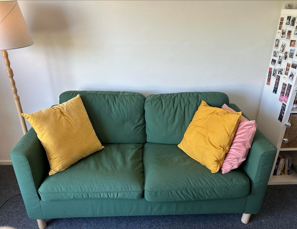 IKEA Parup 2-zitsbank Vissle donkergroen 180x80x85, Huis en Inrichting, Banken | Sofa's en Chaises Longues, Gebruikt, Tweepersoons