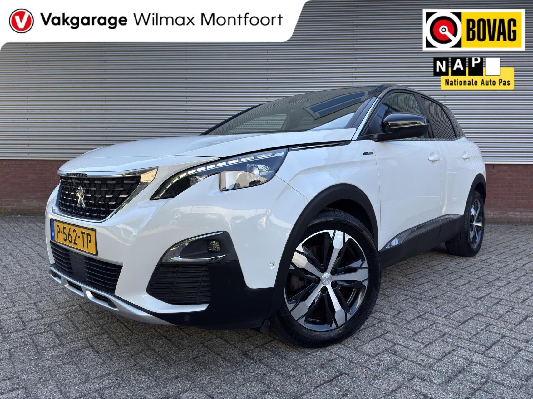 Peugeot 3008 1.6 GT Line|Automaat|Trekhaak|Camera|Elek.stoel, Auto's, Euro 6, 4 cilinders, Met garantie (alle), Leder en Stof