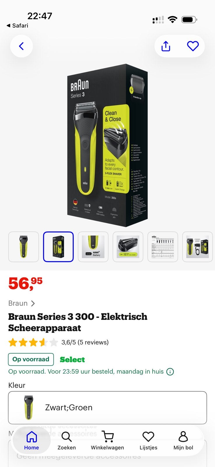 Te koop Braun Series 3 Clean & Close, Ophalen, Nieuw, Scheren en Epileren