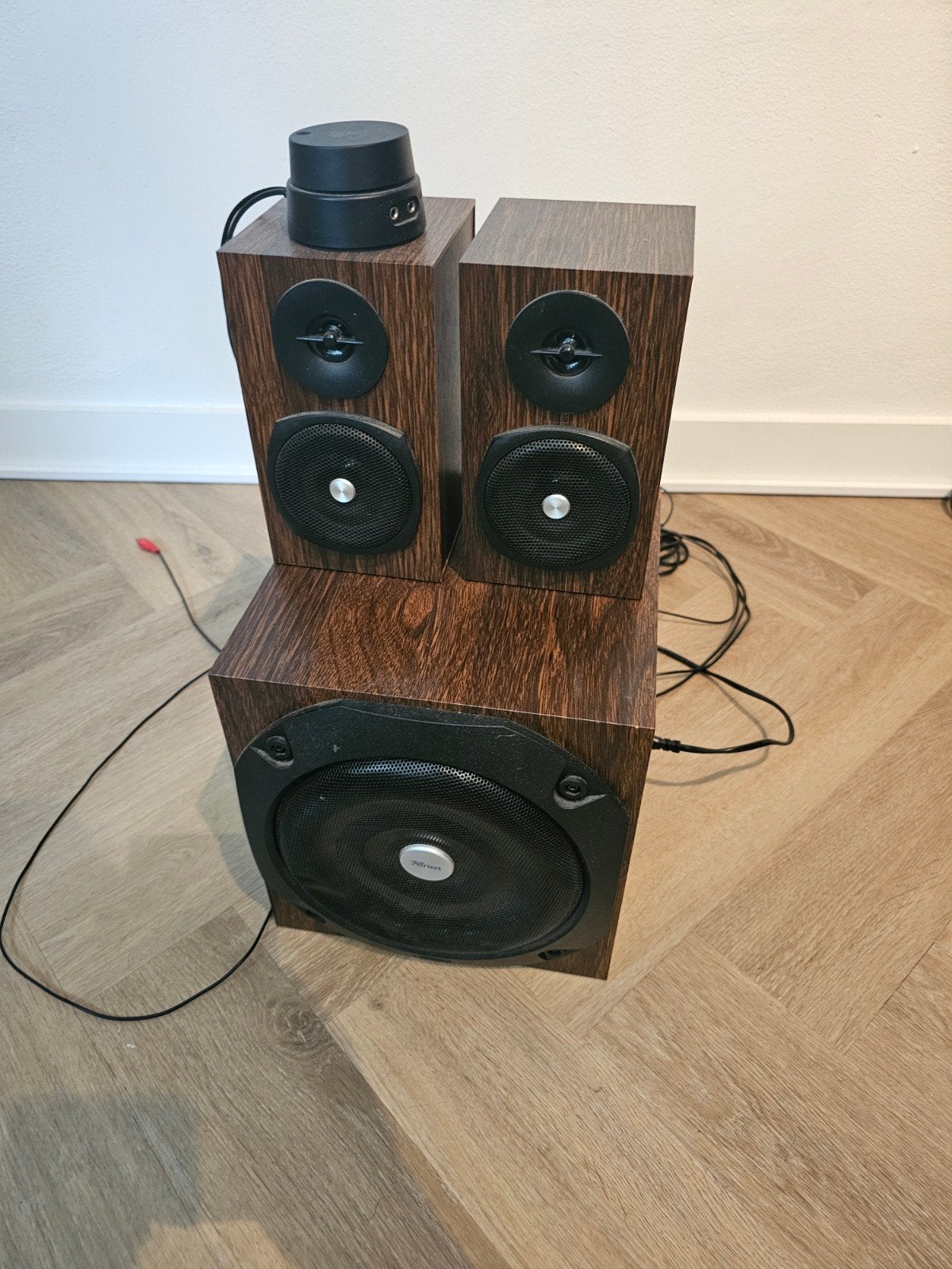 Trust 2.1 speakerset gratis, Computers en Software, Pc speakers, Ophalen, Gebruikt, Audiokanaal 2.1, TRUST