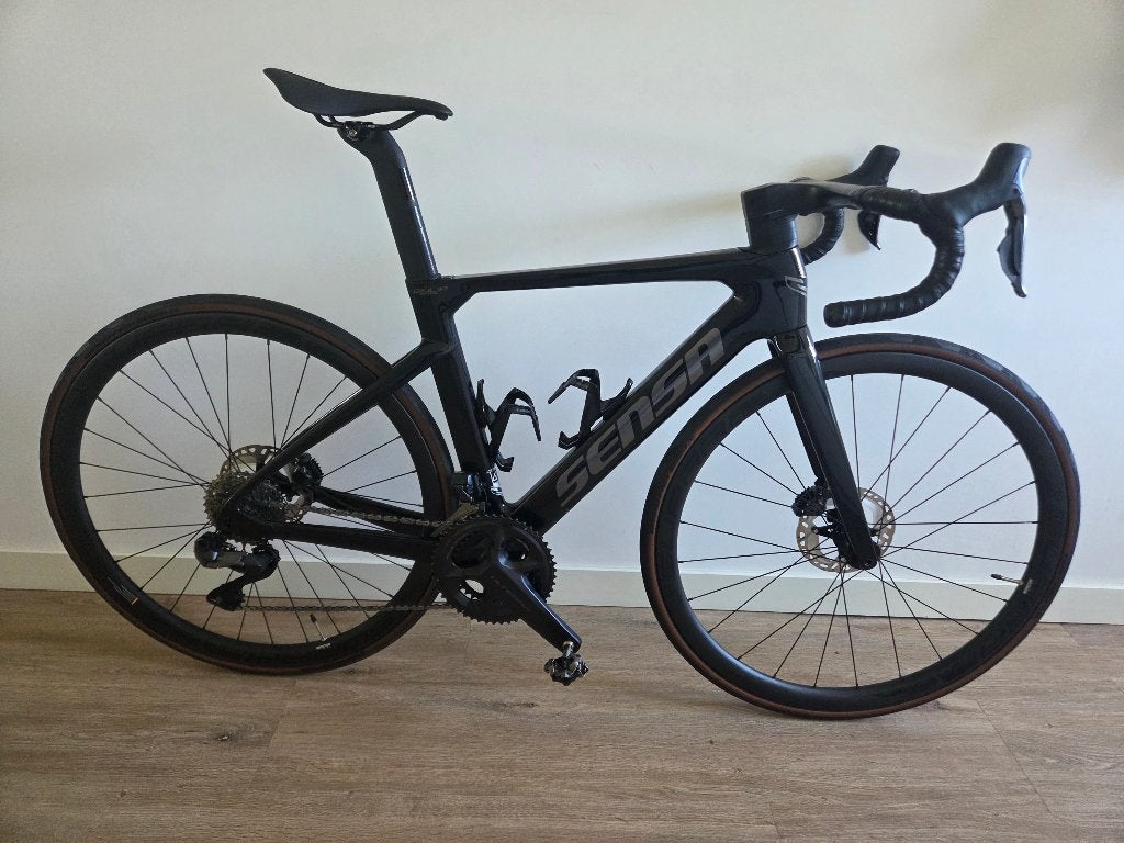 Sensa Giulia Supremo Black Ultegra Di2 maat 50, 28 inch, Carbon, 49 tot 53 cm, Zo goed als nieuw