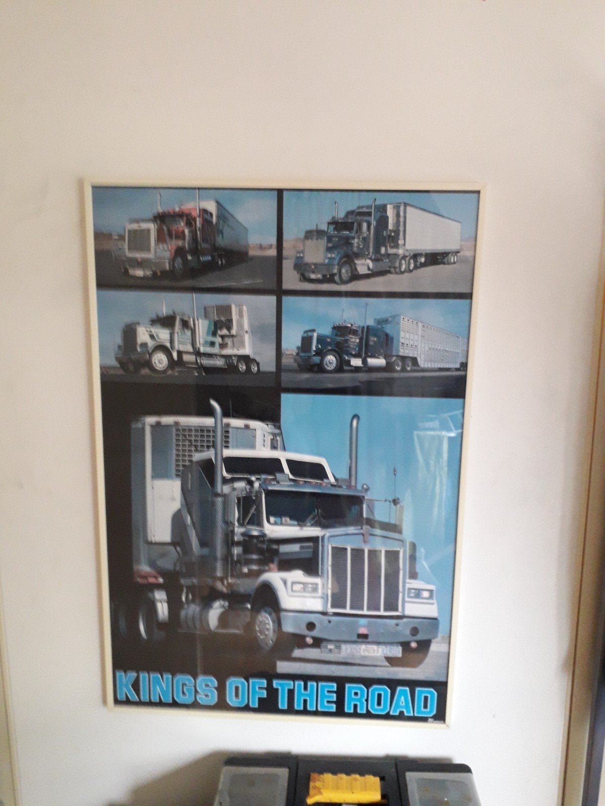 Kings of the Road Vrachtwagen Poster, Met lijst, Ophalen of Verzenden, A1 t/m A3, Overige onderwerpen