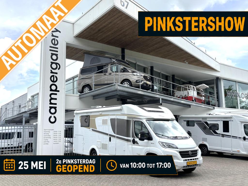 Carado T 449 QUEENSBED AUTOMAAT LEVELSYSTEEM 150PK !, Automaat, Fiat, 7 tot 8 meter, Bedrijf