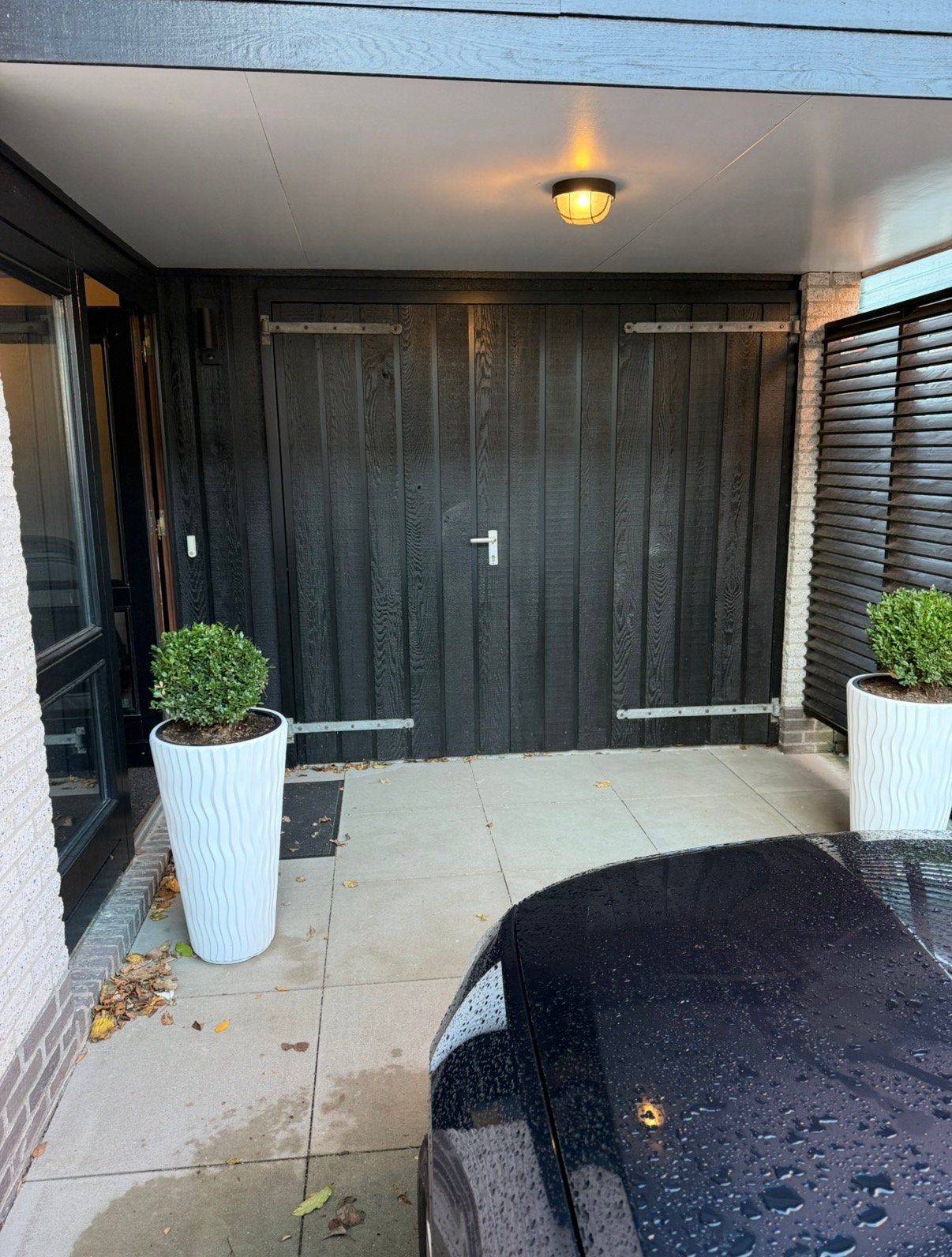 Hardhouten deuren., 200 tot 400 cm, Schuur, Zo goed als nieuw, Zonder ramen