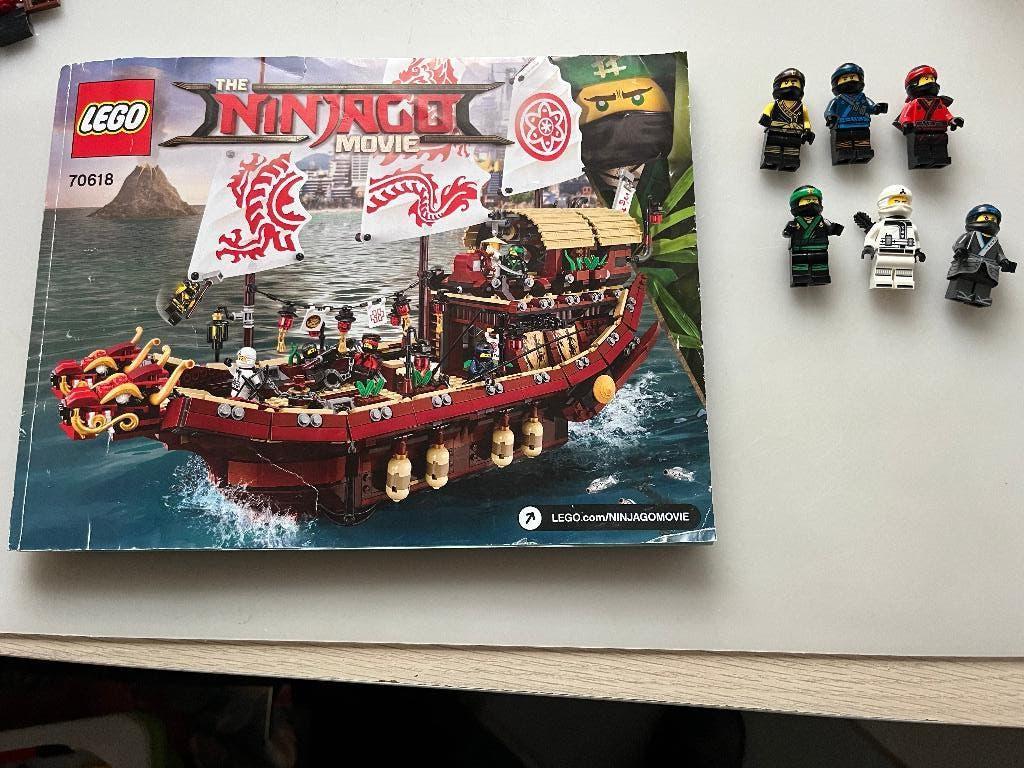 lego ninjago 70618 destiny"s bounty bouwboek en bemanning, Ophalen of Verzenden, Gebruikt, Lego, Ninjago