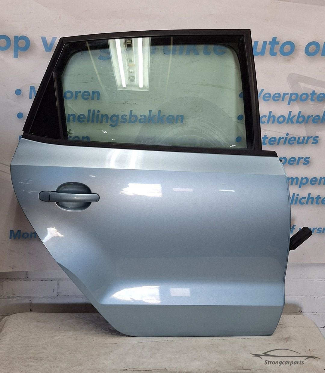 Deur Portier VW Polo 6R 6C rechts achter compleet kleur LD5M, Gebruikt, -, -, Ophalen of Verzenden