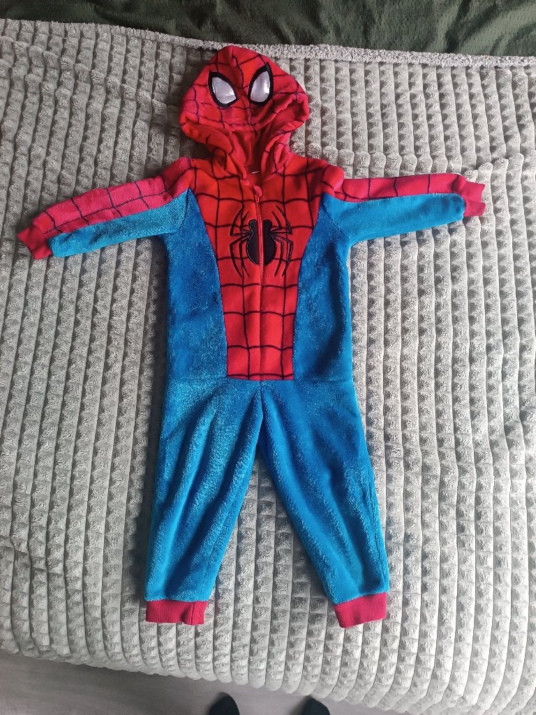 Spiderman onesie maat 92, Ophalen, Gebruikt, 104 of kleiner, Jongen of Meisje